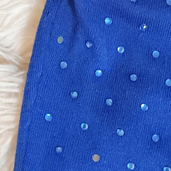 Neiman Marcus Blue Long Sleeve Embellished Tunic - Picture 10 of 13